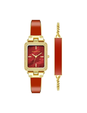 Ensembles Anne Klein Rectangular Case Watch and Bracelet   | IAT-3211586